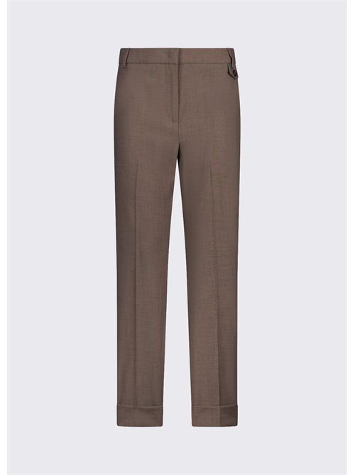 Pantaloni straight in tessuto mélange LIU JO | CA6367T577A/P9578